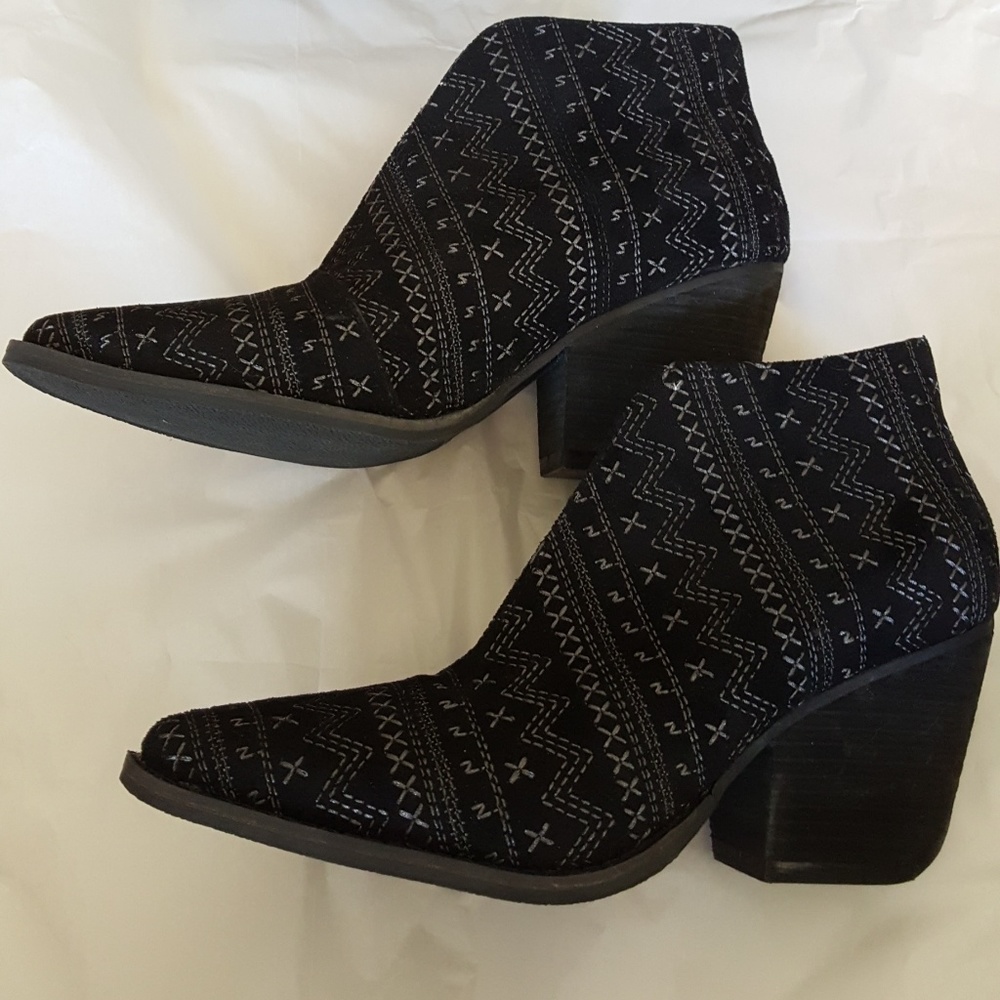 Amuse Society x Matisse Cruz Black & White Booties